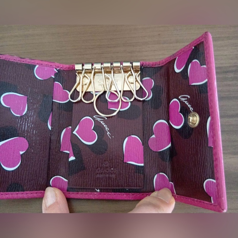 Gucci Pink Key & Card Holder - Picture 3 of 11